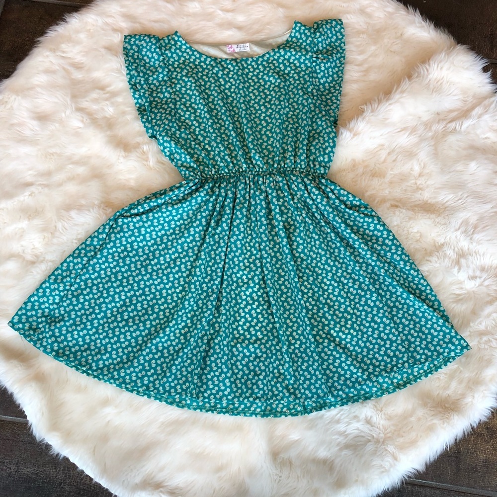 Teal Dress, w/ POCKETS! lightweight, lined A-5